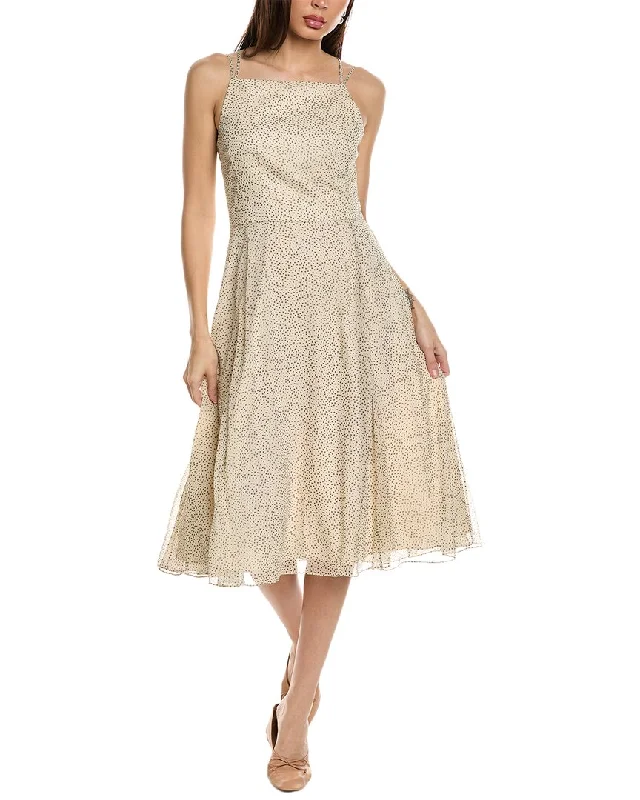 Discount Extravaganza Theory Silk Midi Dress