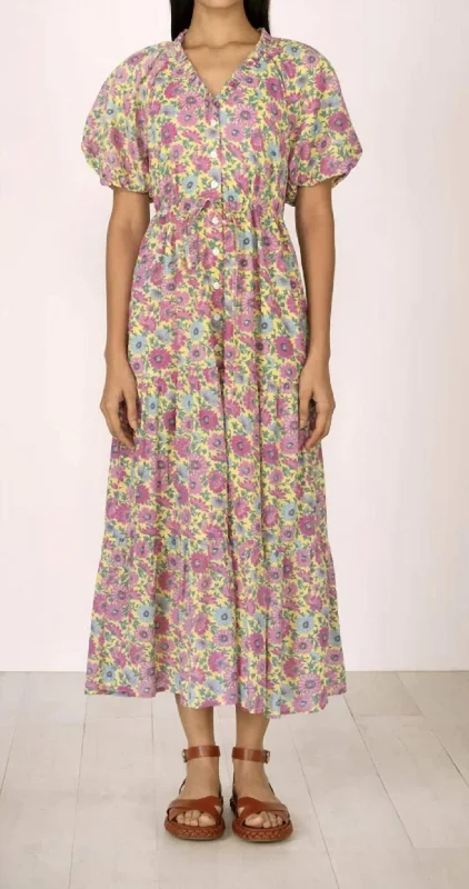 Buy Now Poppy Dress In Lemon Lem