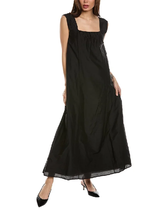 Massive Deals Merlette Rossetti Silk-Blend Maxi Dress