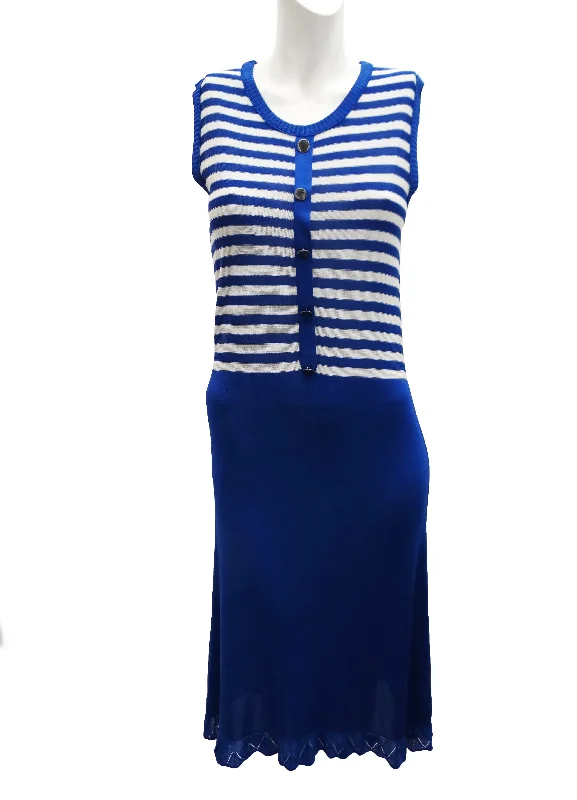 Act Fast Sonia Rykiel Knitted Dress with Striped Top, UK12