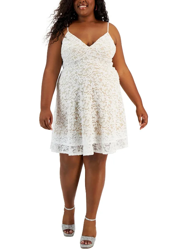 Big Discounts Womens Lace Knee Length Cocktail And Party Dress