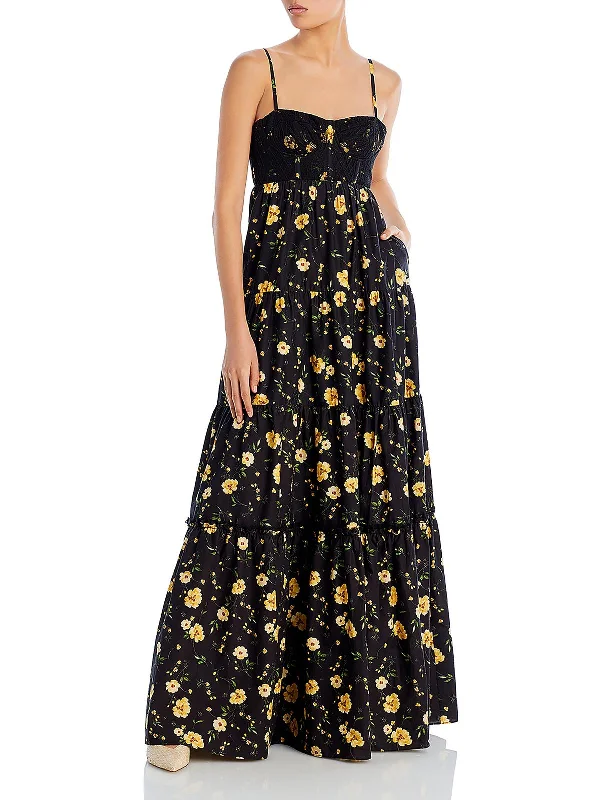 Price Fest Love You More Womens Bustier Tiered Midi Dress