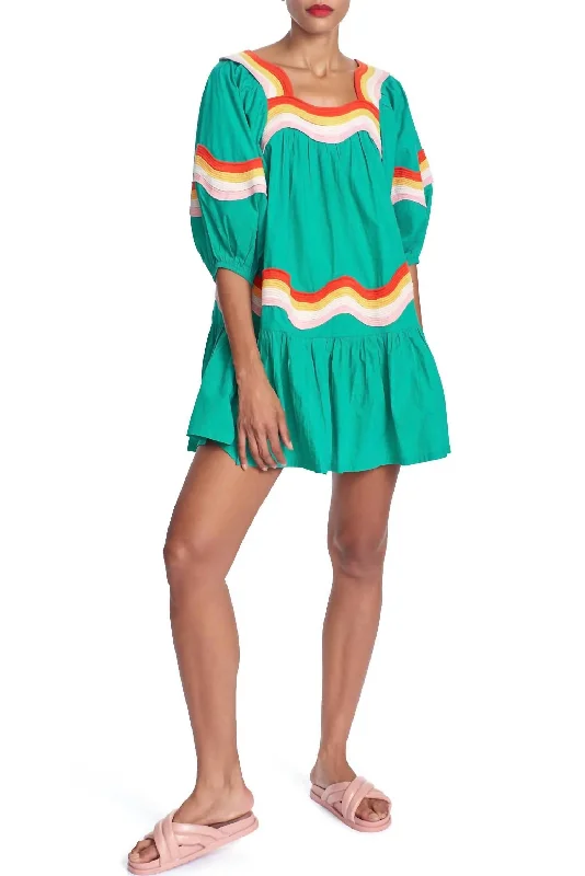 Savings Alert Mary Dress In Peacock