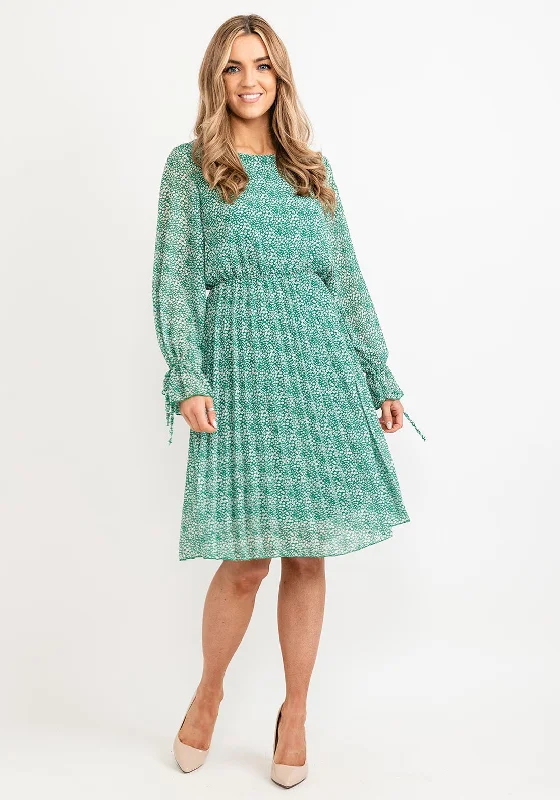 Bonus Savings Seventy1 One Size Daisy Round Neck Midi Dress, Green Multi
