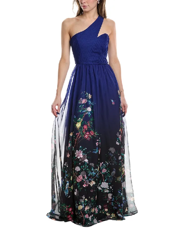 Closeout Marchesa Notte One-Shoulder Asymmetrical Gown