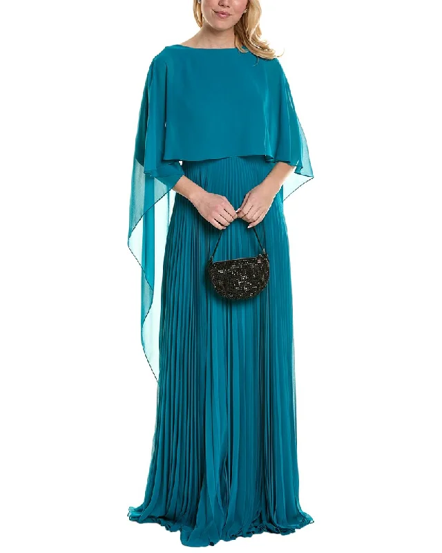 Don't Wait Teri Jon by Rickie Freeman Capelet Gown
