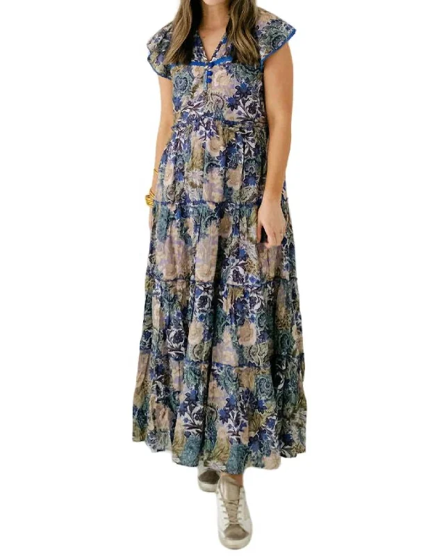Big Discounts Louisa Midi Dress In Garden Party