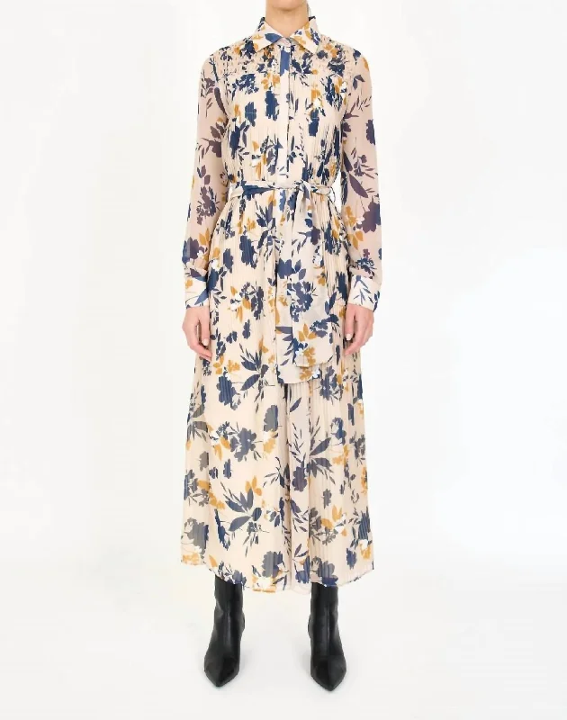Take Advantage Karie Dress In Inkblot Ivory