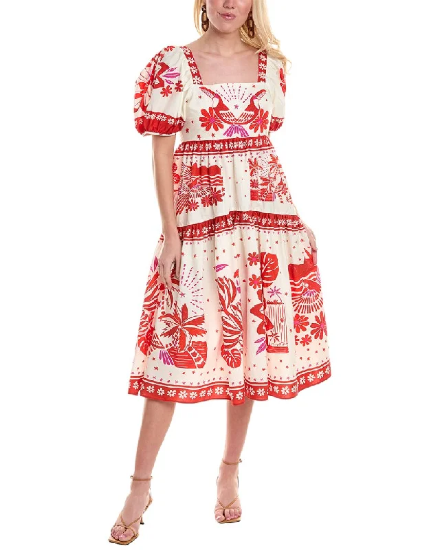 Special Price FARM Rio Rio Tiles Midi Dress