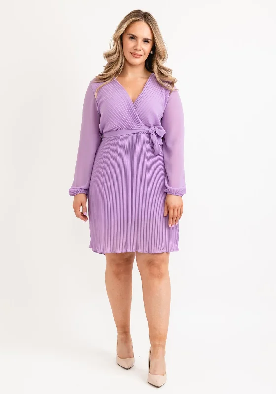 Special Savings Seventy1 One Size Pleated Wrap Mini Dress, Lilac