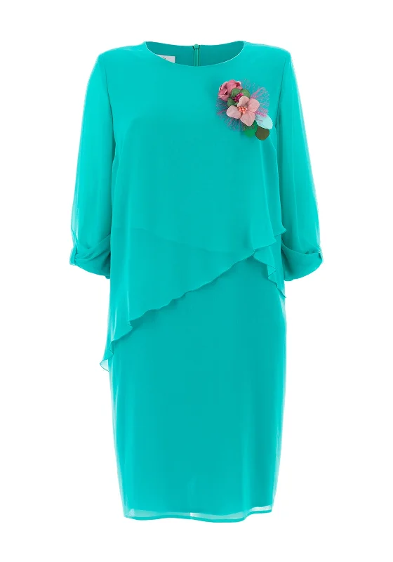 Seasonal Clearance Jomhoy Pilar Chiffon Midi Dress, Jade Green