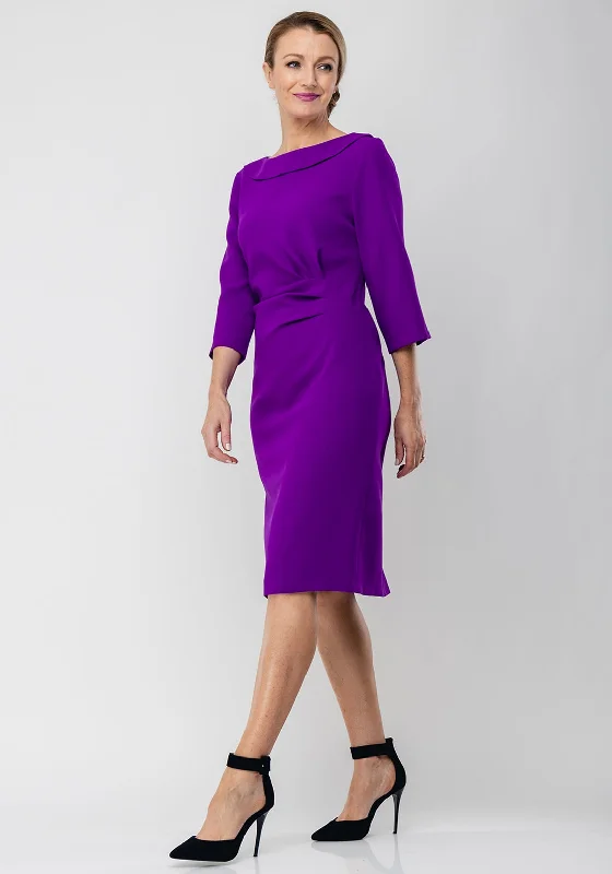 One-DAY Sale Lizabella Ruched Bodice Pencil Dress, Purple