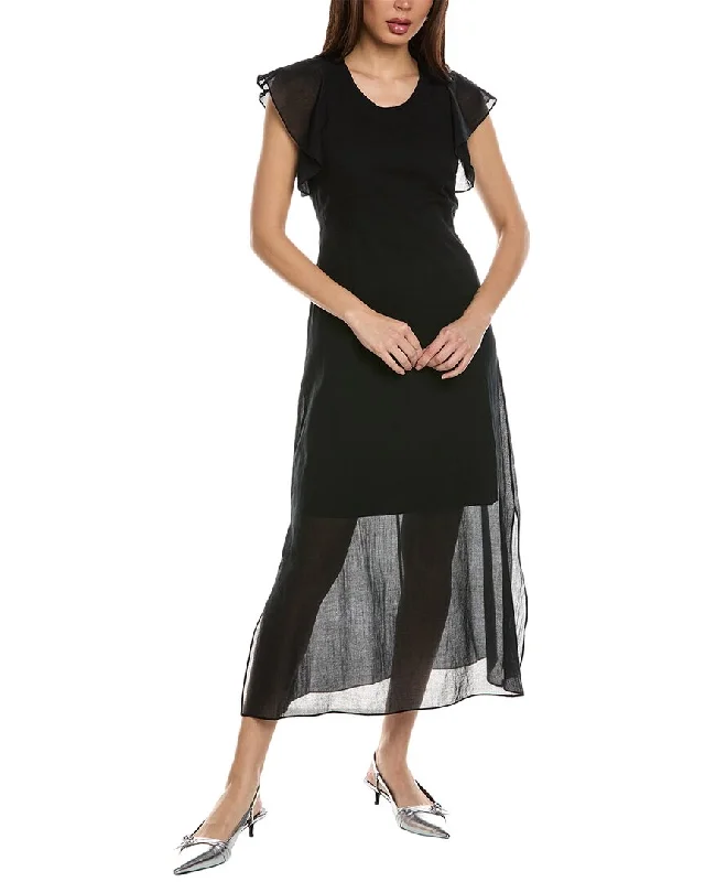 Weekend Flash Sale Theory Flutter Midi Dress