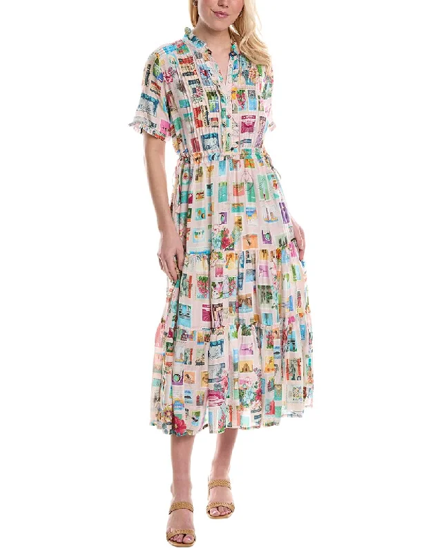 Blowout Deals Johnny Was Sekai Mary Silk Maxi Dress