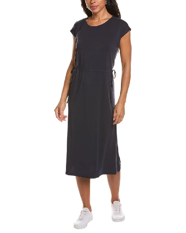 Special Discount EILEEN FISHER Jewel Neck Midi Dress