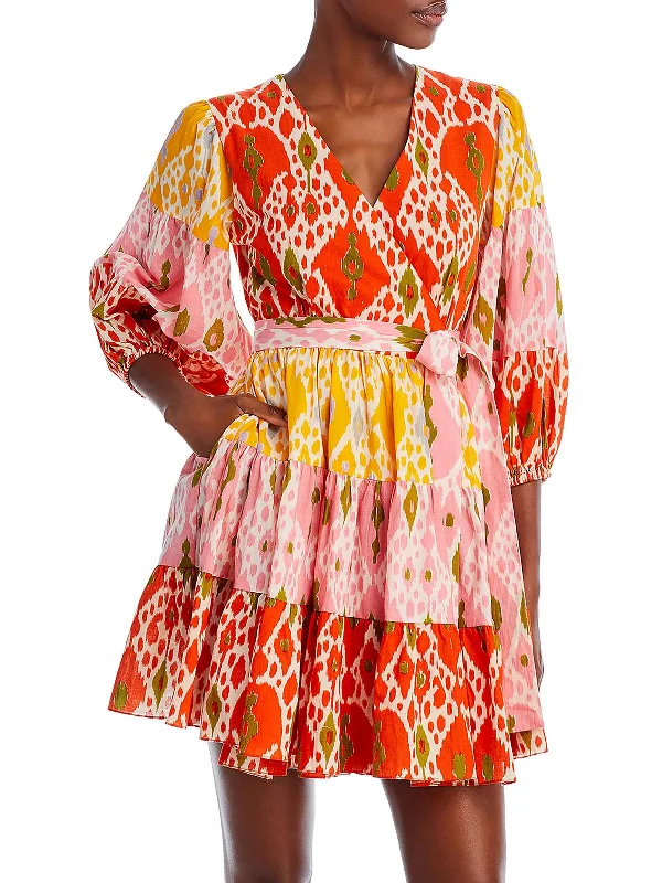 Early Access Alhambra Womens Wrap Short Wrap Dress