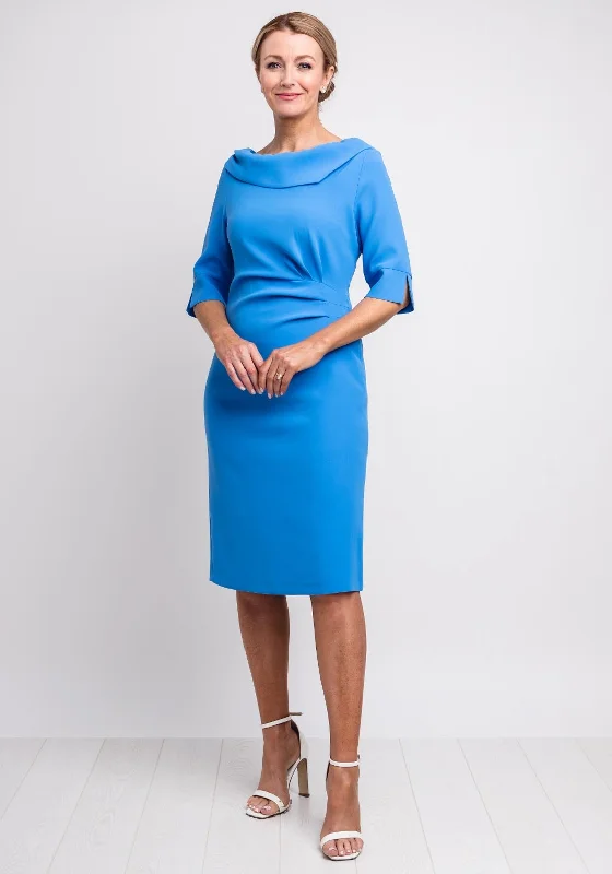 Bargain Prices Lizabella Ruched Waist Pencil Dress, Blue