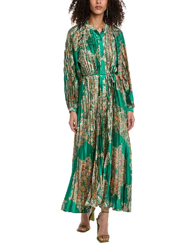 Crazy Deals Beulah Accordion Pleated Maxi Dress