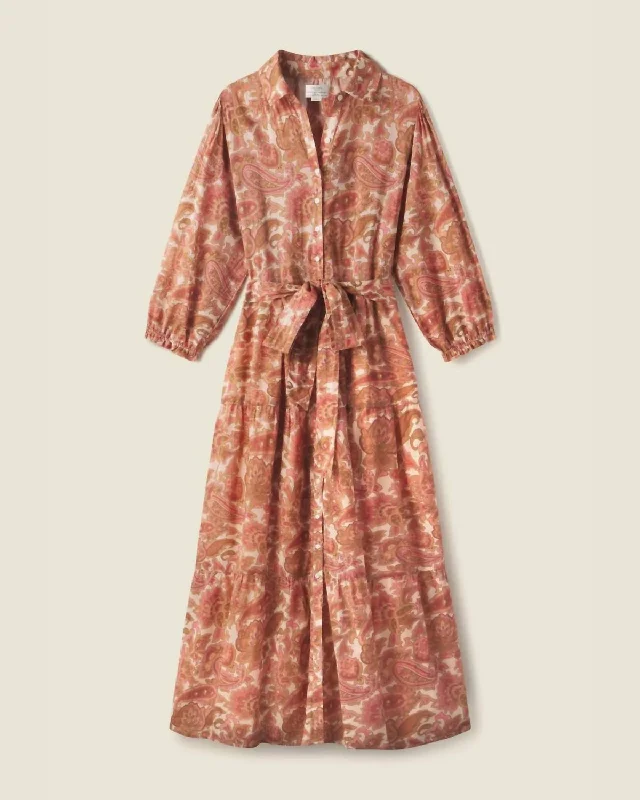 Seasonal Clearance Martina Dress In Autumn Paisley
