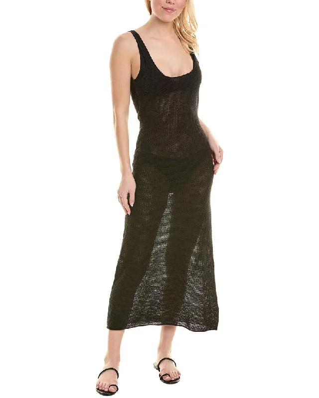 Massive Deals Onia Textured Linen Maxi Dress