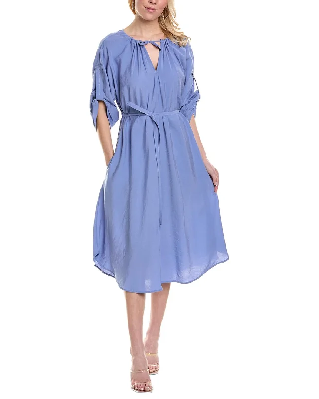Take Advantage Peserico womens  Midi Dress, 44, Blue