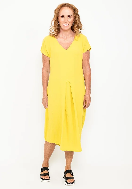 Clearance Sale One Life Natalie V Neck Midi Dress, Lime