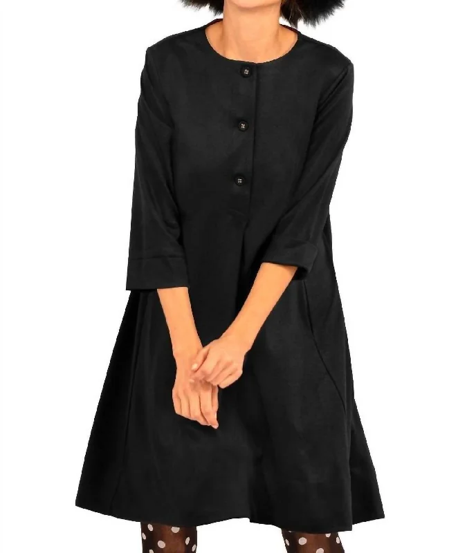 Limited Quantity Ursula Ponte Dress In Black