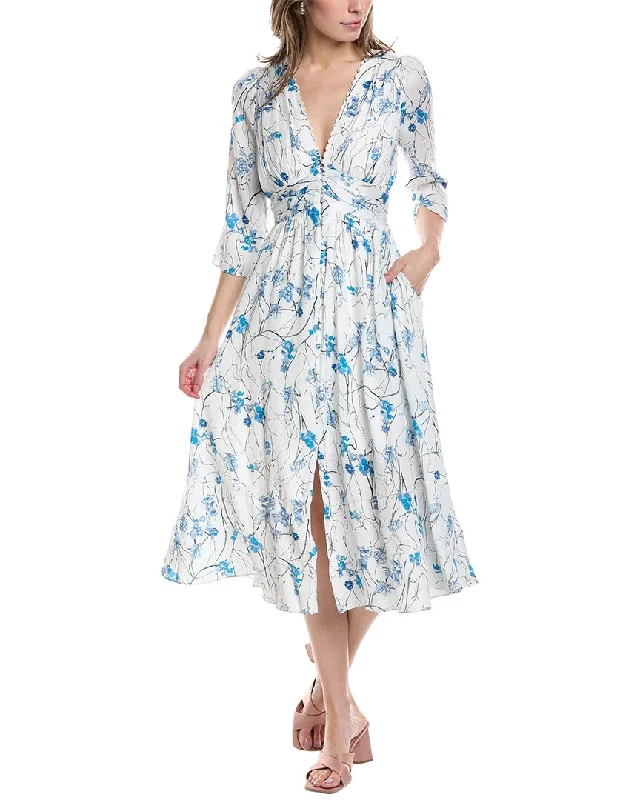 Last Chance Marchesa Notte Carnation Midi Dress