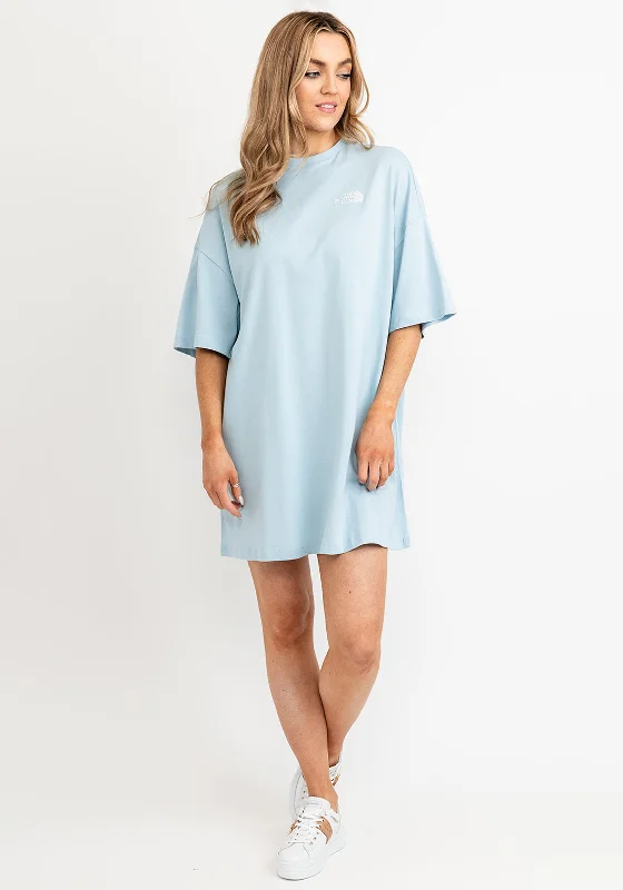 Shop and Save The North Face Short Sleeve T-Shirt Dress, Beta Blue