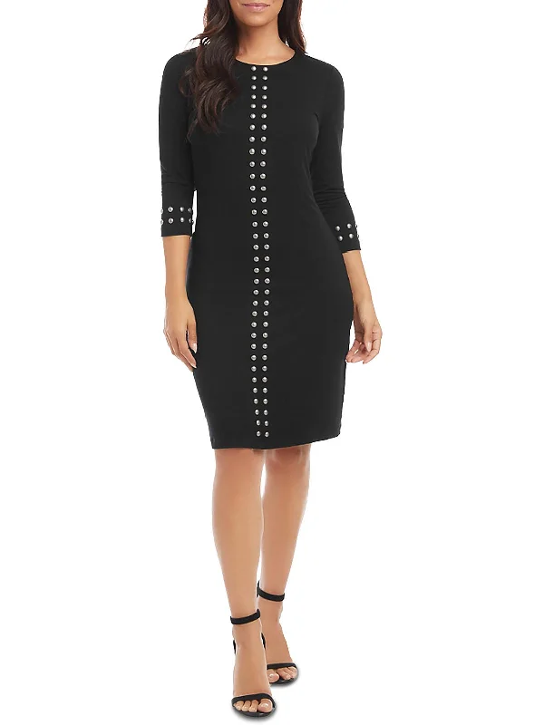 Can't Miss Womens Jersey Knee Length Midi Dress