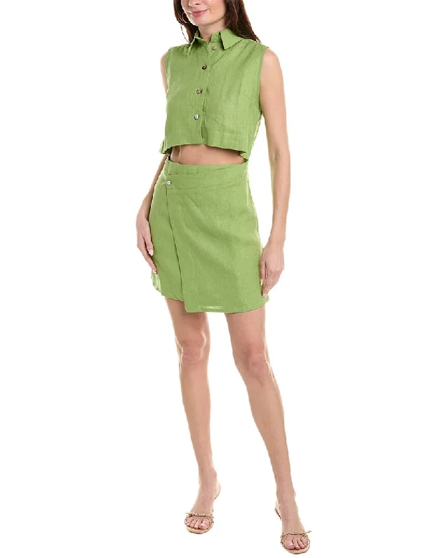 Final Markdown Hevron Kimmia Linen Mini Dress