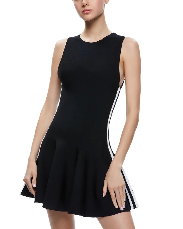 Overstock alice + olivia Kimi Side Stripe Mini Dress